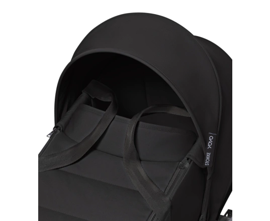 Универсальная коляска 2 в 1 с люлькой newborn shell Stokke YOYO³ Black (шасси Black)
