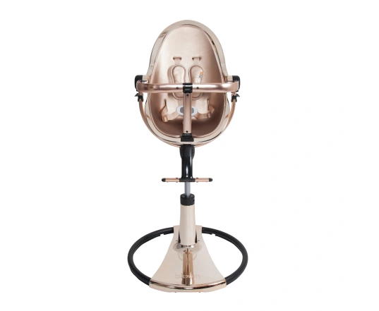 Стульчик для кормления Bloom Fresco Rose Gold в комплекте с вкладышами из экокожи - Rose Gold