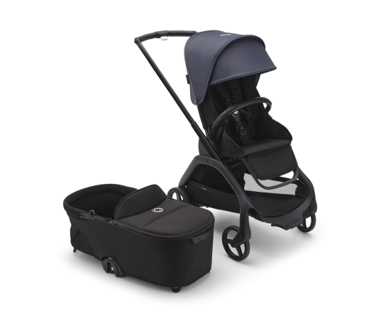 Универсальная коляска 2в1 Bugaboo DRAGONFLY - black/midnight black stormy blue