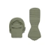 Универсальная коляска 2 в 1 с люлькой newborn shell Stokke YOYO³ Olive (шасси Black)