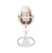 Стульчик для кормления Bloom Fresco White в комплекте с вкладышами из экокожи - Rose Gold