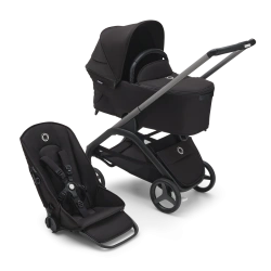 Универсальная коляска 2в1 Bugaboo DRAGONFLY - black/grey melange midnight black - изображение