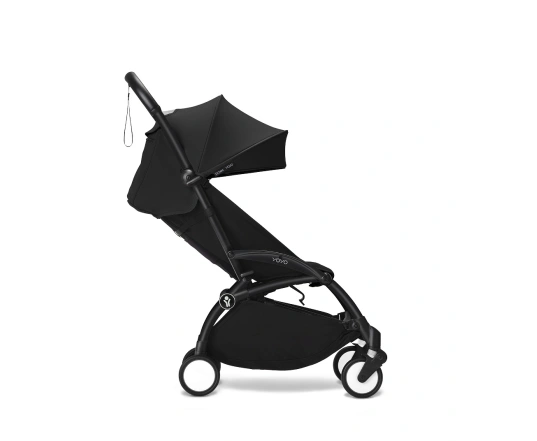 Универсальная коляска 2 в 1 с люлькой newborn shell Stokke YOYO³ Black (шасси White)