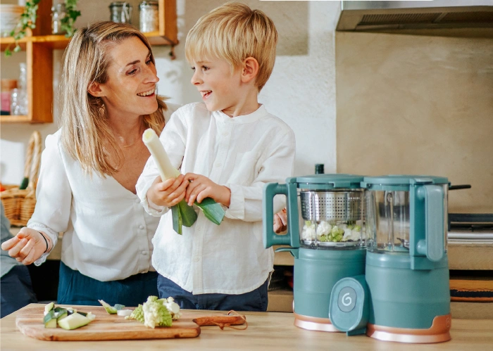 Купить Блендер-пароварка Babymoov Nutribaby Glass с доставкой по Украине | KIDSLINE-36 - изображение