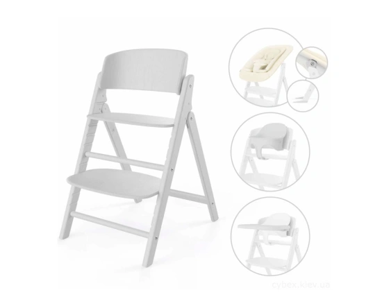 Стульчик для кормления 4в1 Cybex CLICK&FOLD - all white