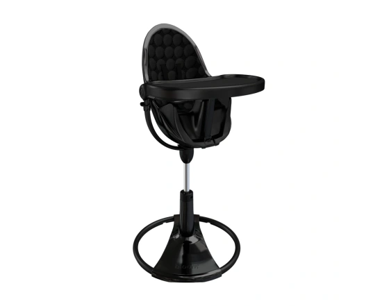 Стульчик для кормления Bloom Fresco Black в комплекте с хлопковыми вкладышами - Midnight black
