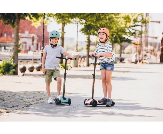 Самокат Scoot and Ride серії Highwaykick-5 з колесами що світяться персик, 5+ до 80кг