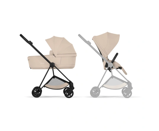 Коляска 2 в 1 Cybex MIOS Style Collection 5.0 - cozy beige (шасі Matt Black)