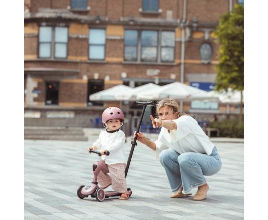 Самокат Scoot and Ride серії Highwaykick-1 Push and Go - сіро-синій