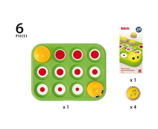 Музыкальная игрушка BRIO Гусеница (30189)