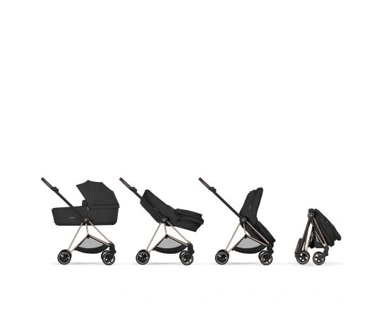 Коляска 2 в 1 Cybex MIOS Style Collection 5.0 - sepia black (шасі Matt Black)