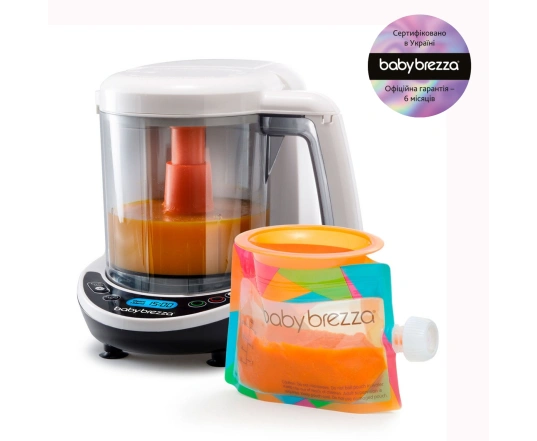 Блендер-пароварка BabyBrezza ONE STEP DELUXE - белый