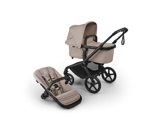 Универсальная коляска 2в1 Bugaboo FOX 5 RENEW - black/desert taupe melange-desert taupe melange