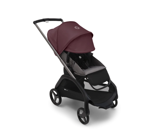 Универсальная коляска 2в1 Bugaboo DRAGONFLY - grafite/grey melange dark cherry