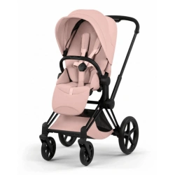 Прогулочная коляска Cybex Priam Style Collection 5.0 - peach pink (шасси Matt Black) - изображение