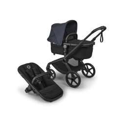 Универсальная коляска 2в1 Bugaboo FOX 5 RENEW - black/heritage black deep indigo - изображение