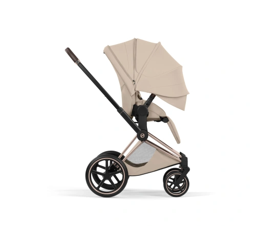 Прогулочная коляска Cybex Priam Style Collection 5.0 - cozy beige (шасси Rosegold)