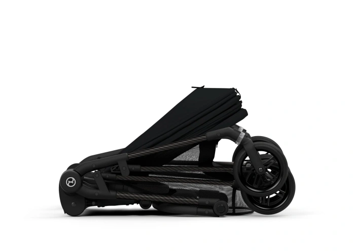 Купити Прогулянкова коляска Cybex Melio Carbon - Moon Black з доставкою по Україні | KIDSLINE-44 - зображення