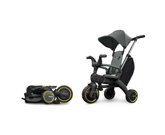 Складной трехколесный велосипед Doona Liki Trike S3 Slate Green