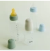 Пляшечка для годування BIBS Baby Round Silicone 270 мл середній потік Ivory