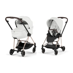 Коляска 2 в 1 Cybex MIOS Style Collection 5.0 - off white (шасі Rosegold) - зображення
