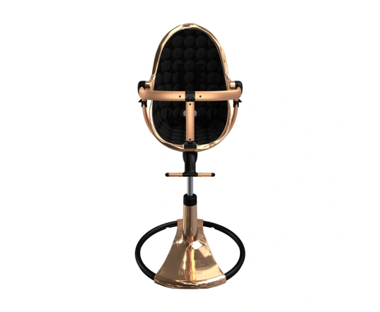 Стульчик для кормления Bloom Fresco Rose gold в комплекте с хлопковыми вкладышами - Midnight Black