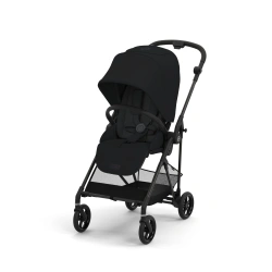 Прогулянкова коляска Cybex Melio Carbon - Moon Black - зображення