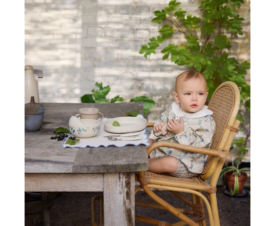 Набір посуду (тарілка + ложка + ніж) Elodie Details - Blue Garden