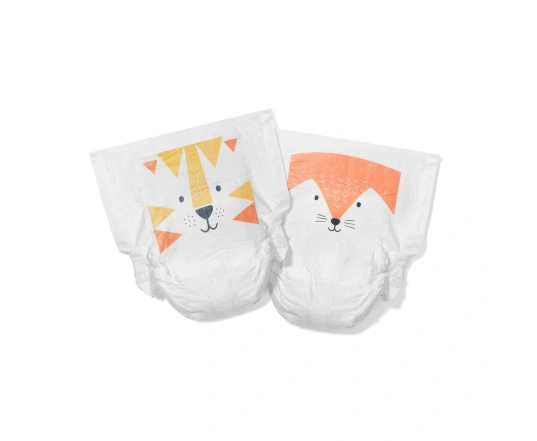 Еко підгузки KIT&KIN розмір 4 (34 шт/уп), 9-14 кг, Лисичка/ Тигр