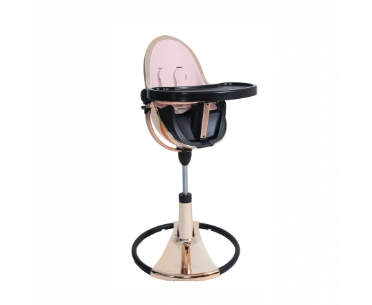 Стільчик для годування Bloom Fresco Rose Gold в комплекті із вставками з екошкіри - Rosewater