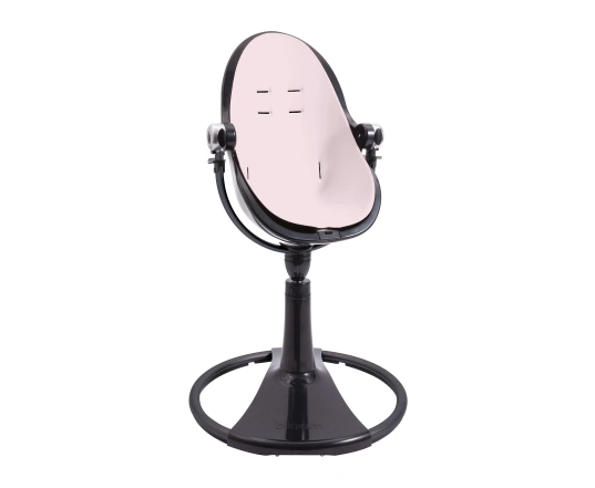 Стульчик для кормления Bloom Fresco Black в комплекте с вкладышами из экокожи - Rosewater