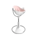 Стульчик для кормления Bloom Fresco White в комплекте с хлопковыми вкладышами - Blush pink
