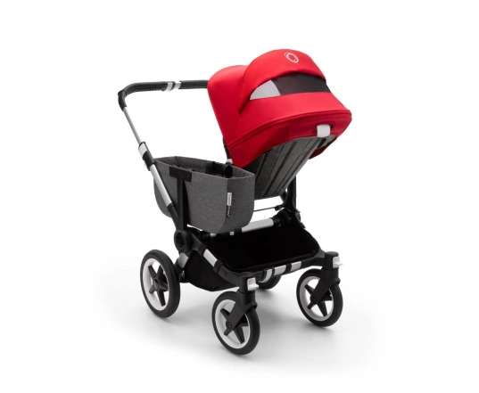 Универсальная коляска 2в1 Bugaboo Donkey3 Mono Alu/Grey Melange/Red