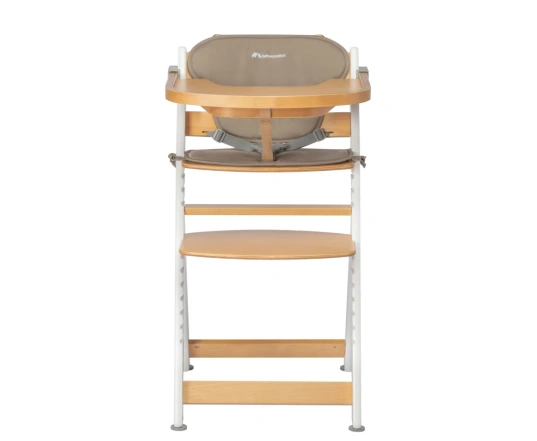 Стульчик для кормления с вкладышем Bebe Confort TIMBA - light wood/beige