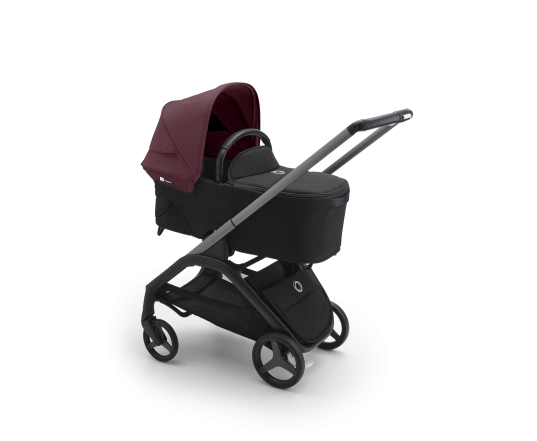 Универсальная коляска 2в1 Bugaboo DRAGONFLY - black/grey melange dark cherry
