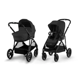 Универсальная коляска 2 в 1 Cybex GAZELLE S - BLK Moon Black - изображение
