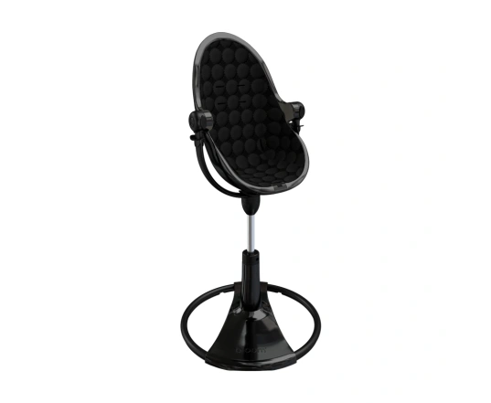Стульчик для кормления Bloom Fresco Black в комплекте с хлопковыми вкладышами - Midnight black