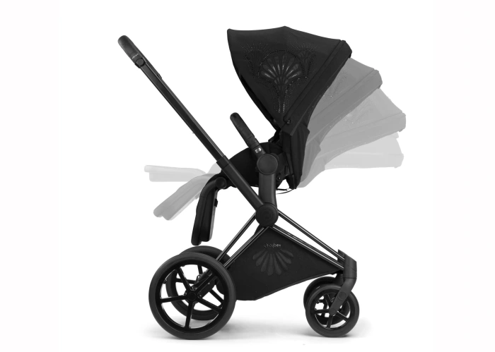 Купити Прогулянкова коляска Cybex ePriam La Parisienne з доставкою по Україні | KIDSLINE-55 - зображення