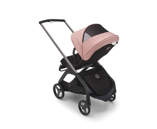 Универсальная коляска 2в1 Bugaboo DRAGONFLY - black/grey melange morning pink