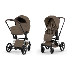 Коляска Cybex PRIAM Style Collection 5.0 - coconut brown (шасі Chrome Brown) - изображение