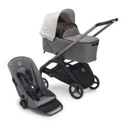 Универсальная коляска 2в1 Bugaboo DRAGONFLY - grafite/grey melange misty white - изображение