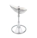 Стульчик для кормления Bloom Fresco Silver в комплекте с вкладышами из экокожи - Coconut white