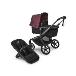 Універсальна коляска 2в1 Bugaboo FOX 5 RENEW - grafite/heritage black dark cherry - зображення