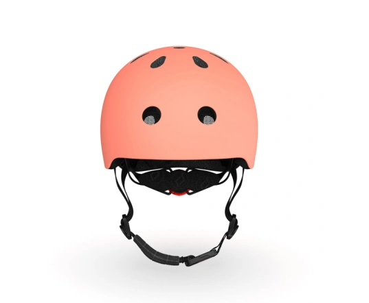 Шолом захисний дитячий Scoot and Ride, персик, з ліхтариком, 45-51см