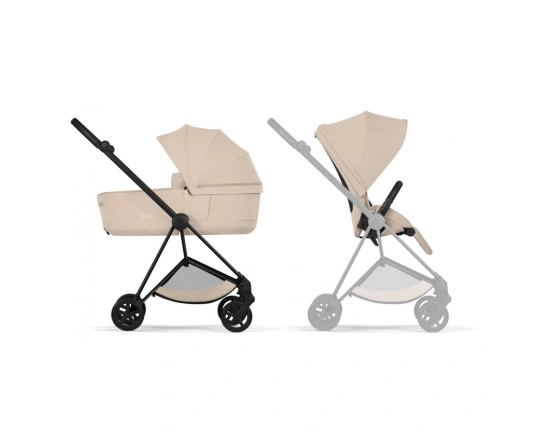 Коляска 2 в 1 Cybex MIOS Comfort Collection 5.0 - cozy beige (шасі Matt black)