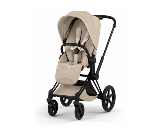 Коляска Cybex PRIAM Style Collection 5.0 - cozy beige (шасі Matt Black)