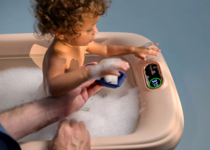 Розкладна ванна Maxi-Cosi INDIGO PLUS з вкладкою - muted terra-52 Розкладна ванночка Maxi-Cosi Indigo Plus купити з доставкою-52 - зображення