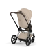 Прогулянкова коляска Cybex PRIAM Style Collection 5.0 - cozy beige (шасі Chrome Brown)
