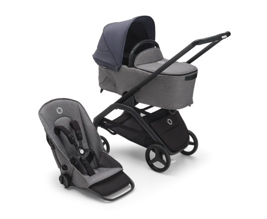 Универсальная коляска 2в1 Bugaboo DRAGONFLY - grafite/midnight black stormy blue