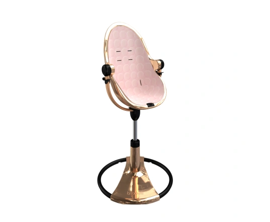 Стульчик для кормления Bloom Fresco Rose gold в комплекте с хлопковыми вкладышами - Blush pink